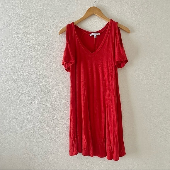Vanity Room Red Cold Shoulder Dress - Picture 3 of 6